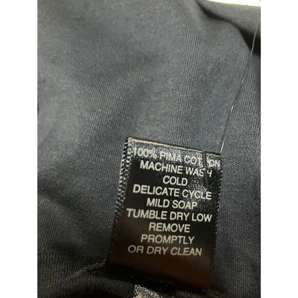 Peruvian Connection Pima Cotton Top XL Gray Scoop Neck 3/4 Sleeve NWT - Picture 7 of 7